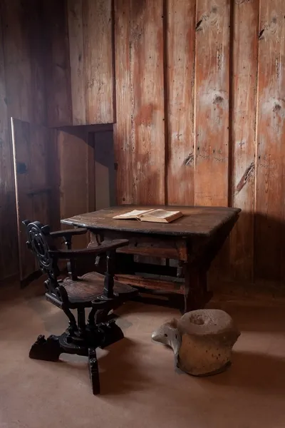 Martin luther pokój w zamku wartburg — Zdjęcie stockowe