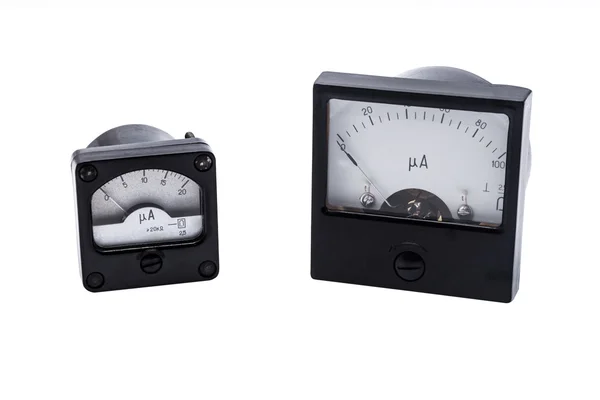 Industriella analog amperemeter — Stockfoto