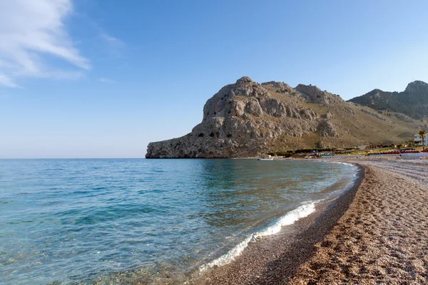 Beach on the island of Rhodes — Stock Photo, Image