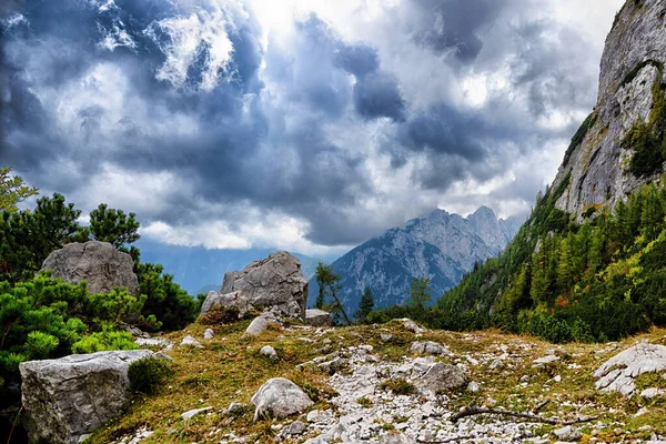 Дуже Гарна Сцена Словенських Альпах Словенія Фотографія Високої Якості — стокове фото