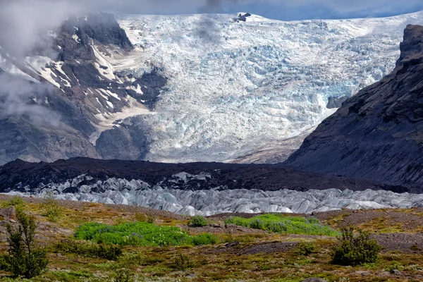 Glacier Beautiful Vulcanic Island Ocean Iceland High Quality Photo — ストック写真
