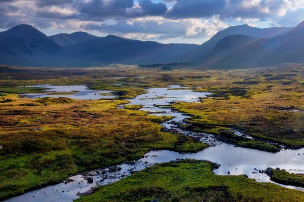Beuatiful Scotland landscape from a birds-eye view. High quality photo