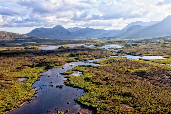 Beuatiful Scotland landscape from a birds-eye view. High quality photo
