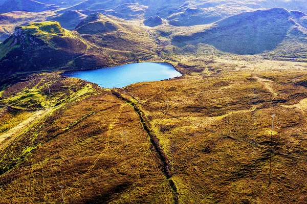 Beuatiful Scotland landscape from a birds-eye view. High quality photo