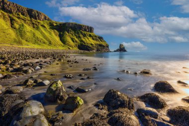 Fairy-tale landscape, Talisker Beach Bay, Isle of Skye, Scotland. High quality photo