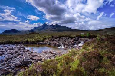 Fairy-tale landscape, Sligachan, Isle of Skye, Scotland. High quality photo
