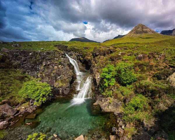Fairy Tale Landscape Fairy Pools Isle Skye Scotland High Quality — Stockfoto