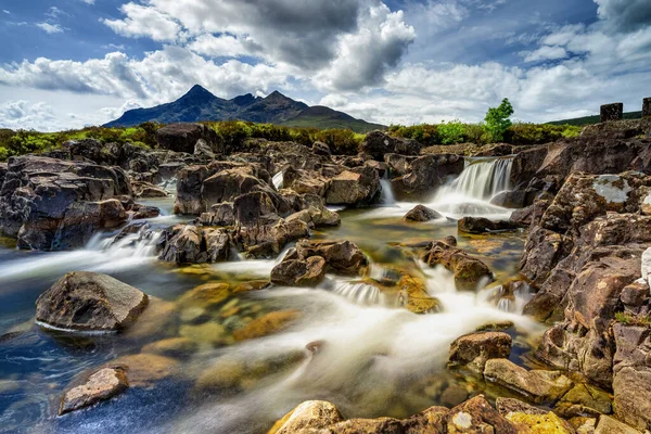 Fairy Tale Landscape Sligachan Waterfalls Isle Skye Scotland High Quality — 图库照片