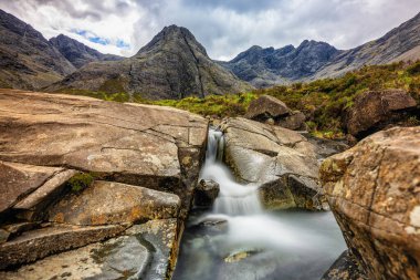 Fairy-tale landscape, The Fairy Pools, Isle of Skye, Scotland. High quality photo