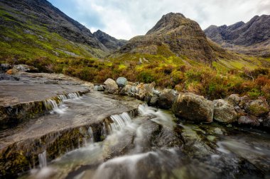 Fairy-tale landscape, The Fairy Pools, Isle of Skye, Scotland. High quality photo