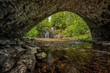 Fairy-tale landscape, Eas Chia-Aig waterfalls, Highlands, Scotland. High quality photo
