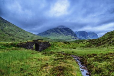 Fairy-tale landscape, Buachaille Etive, Highlands, Scotland. High quality photo