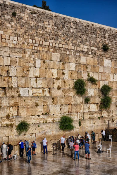 Holy Land Israel Jerusalem Western Wall High Quality Photo — Stock Photo, Image