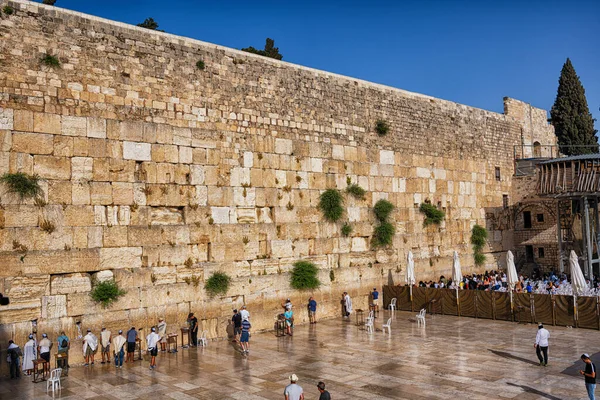 Άγιοι Τόποι Του Ισραήλ Ιερουσαλήμ Δυτικό Τείχος Υψηλής Ποιότητας Φωτογραφία — Φωτογραφία Αρχείου
