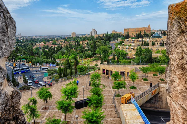 Holy Land Israel Jerusalem Ramparts Walk Views High Quality Photo — Foto de Stock