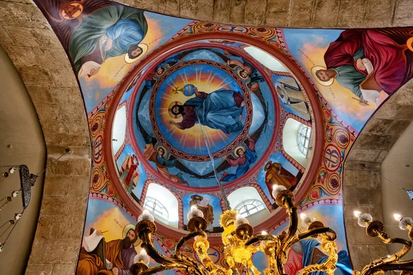 Holy Land Israel Jerusalem Ceiling Decoration Church High Quality Photo — Fotografia de Stock