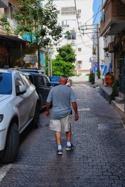 Holy Land of Israel. Street of Tel Aviv. High quality photo
