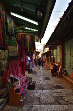 Holy Land of Israel. Street of Old city, Jerusalem. High quality photo