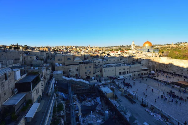 Holy Land of Israel. Jerusalem, Western Wall from birds-eye view. High quality photo