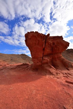 Holy Land of Israel. The Timna Valley. The copper mining of the King Solomon. High quality photo