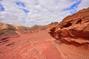 Holy Land of Israel. The Timna Valley. The copper mining of the King Solomon. High quality photo