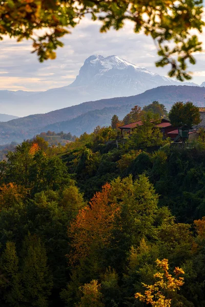 Gran Sasso Abruzzo Olaszország Őszi Szezonban — Stock Fotó