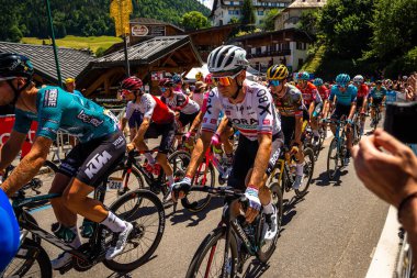 competitors and spectators at the Tour de France 2022