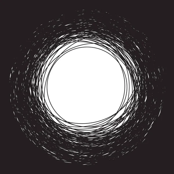 Vector Túnel Oscuro Con Luz Final — Vector de stock