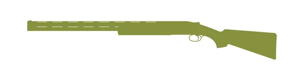 Vektorsymbol För Klassisk Jaktpistol Isolerad Vit Bakgrund — Stock vektor