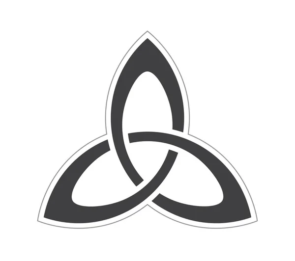 Tatouage Vectoriel Symbole Viking Traditionnel Isolé Sur Fond Blanc — Image vectorielle