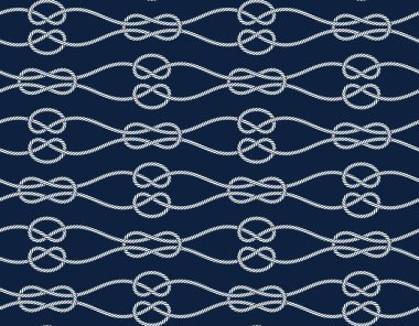 Vektör ipleri, balık ağı, pürüzsüz. Mavi arkaplan