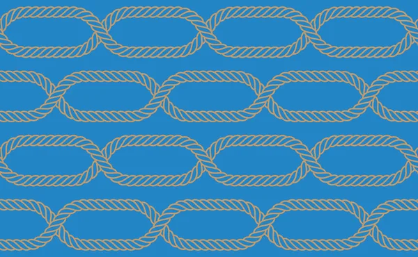 ベクトルロープ釣り網シームレス 青の背景 — ストックベクタ
