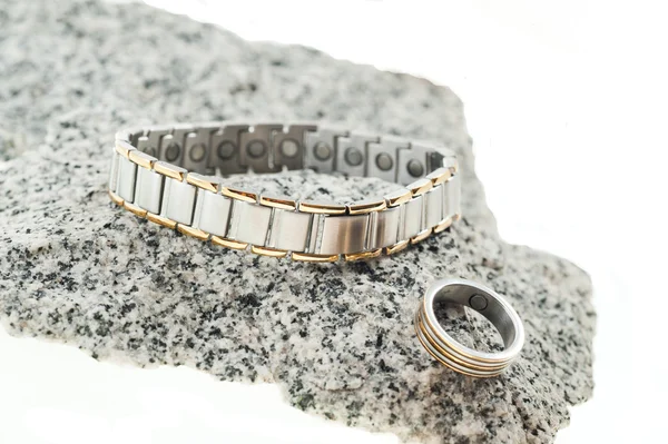 Bracelet and ring — Stock Photo, Image