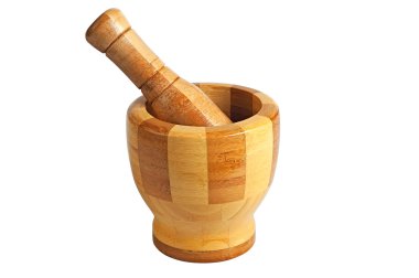 baharat vurma için ahşap harç