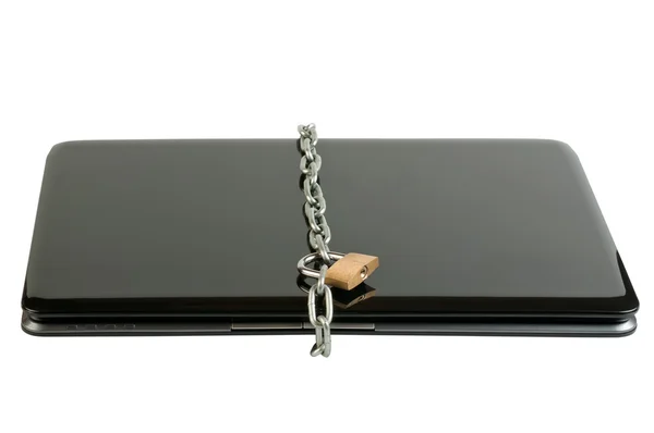 Bloqueo portátil con cadenas — Foto de Stock