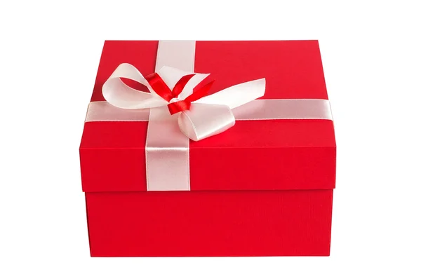 Red gift box — Stock Photo, Image