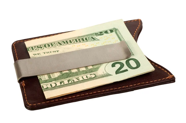 Dollars in money clip. — Stock Photo, Image