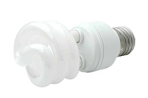 Spiral energy saving lamp. — Stock Photo, Image