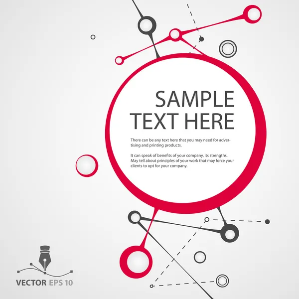 Vector abstract background for sample text — Stock Vector