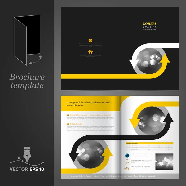 Brochure Template Design — Stock Vector