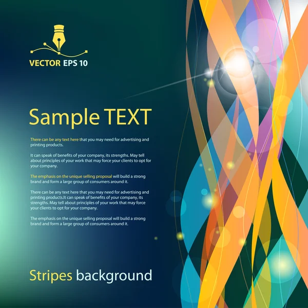Abstract background for sample text — Stock Vector