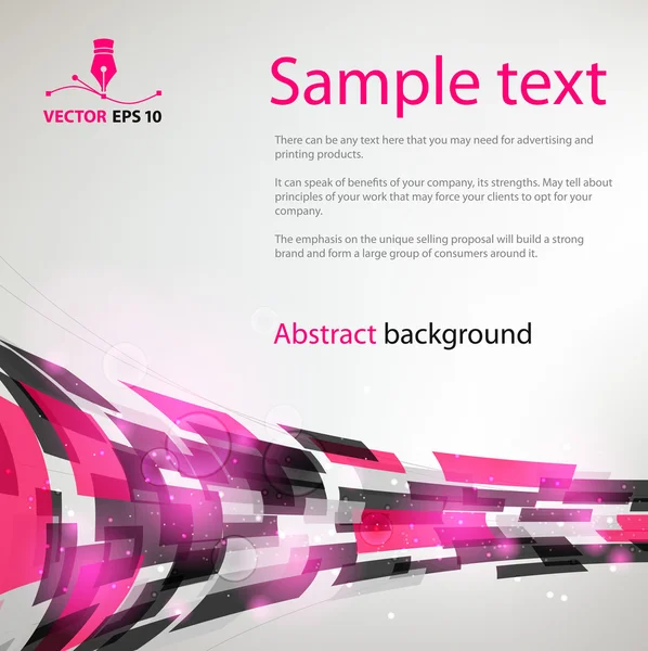 Abstract background for sample text — Stock Vector