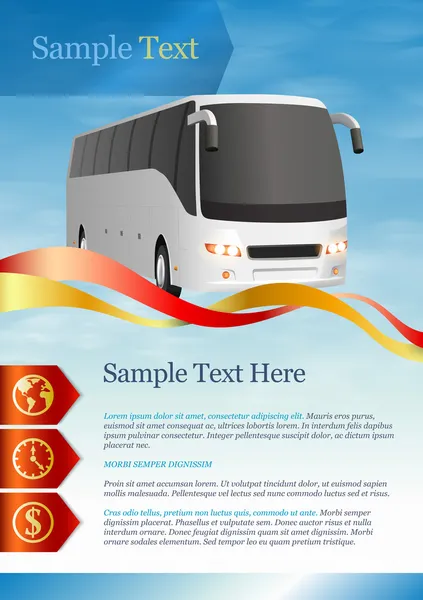 Bus touristique — Image vectorielle