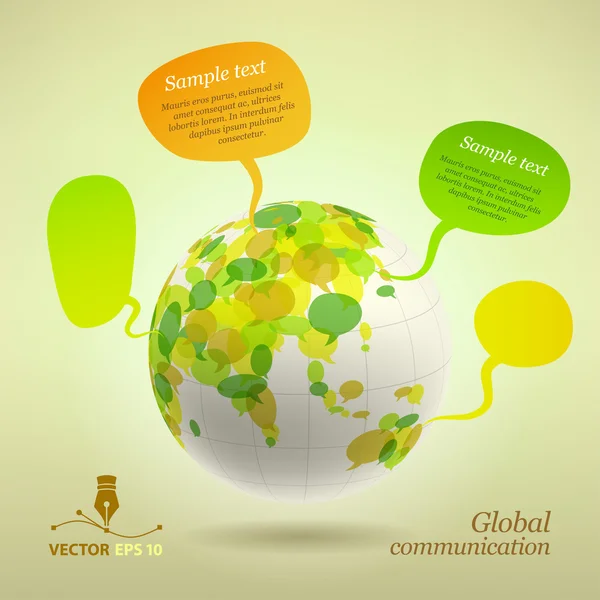 Global communication — Stock Vector