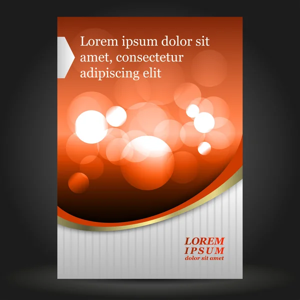 Rode brochure cover ontwerp — Stockvector