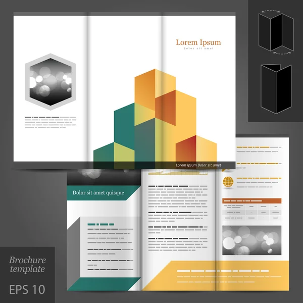 Architektonické brožura šablona — Stockový vektor