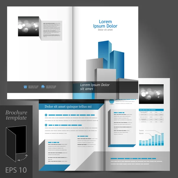 Architecturale brochureontwerp sjabloon — Stockvector