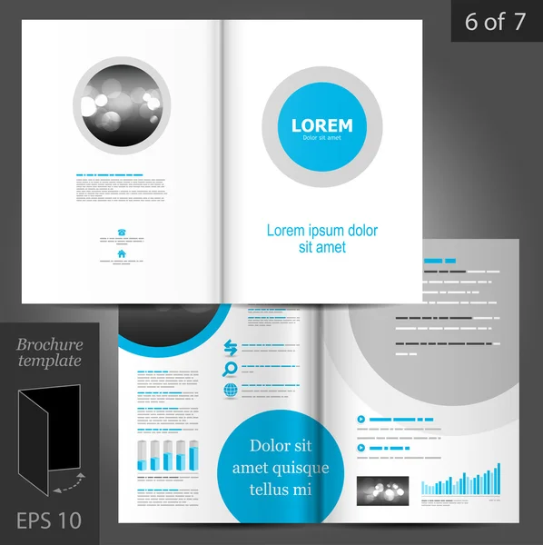 Brochure template design — Stock Vector