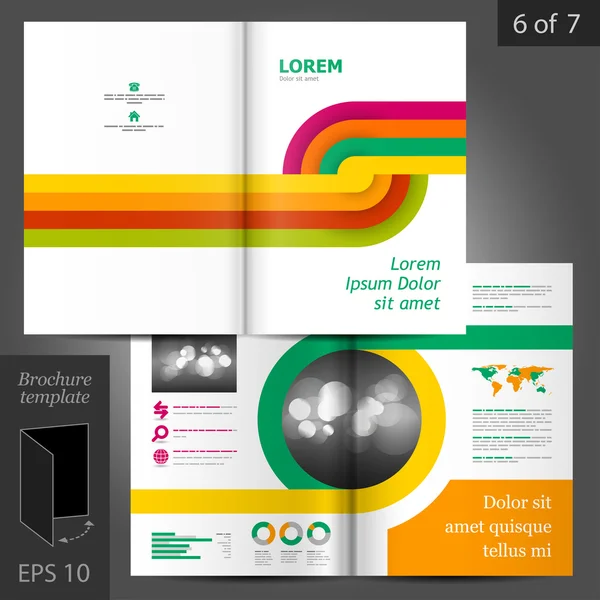 Brochure template ontwerp — Stockvector