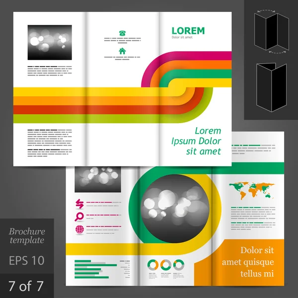 Brochure template ontwerp — Stockvector